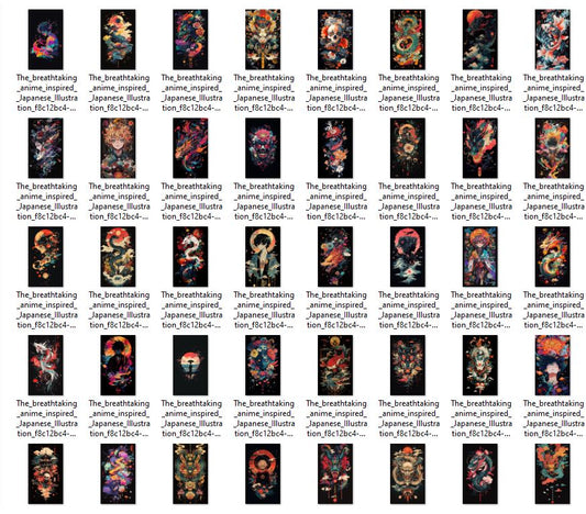 "100+ Anime PNG Bundle - Instant Download"